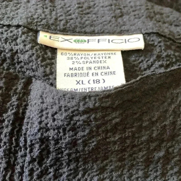 Exofficio lightweight,  crêpe, wide leg, flowy summer pants - Picture 3 of 3